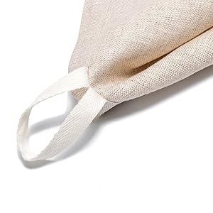 100% Linen Hand Towels 2 Pcs, 18×27 Inch Boho Decorative Kitchen Towels with