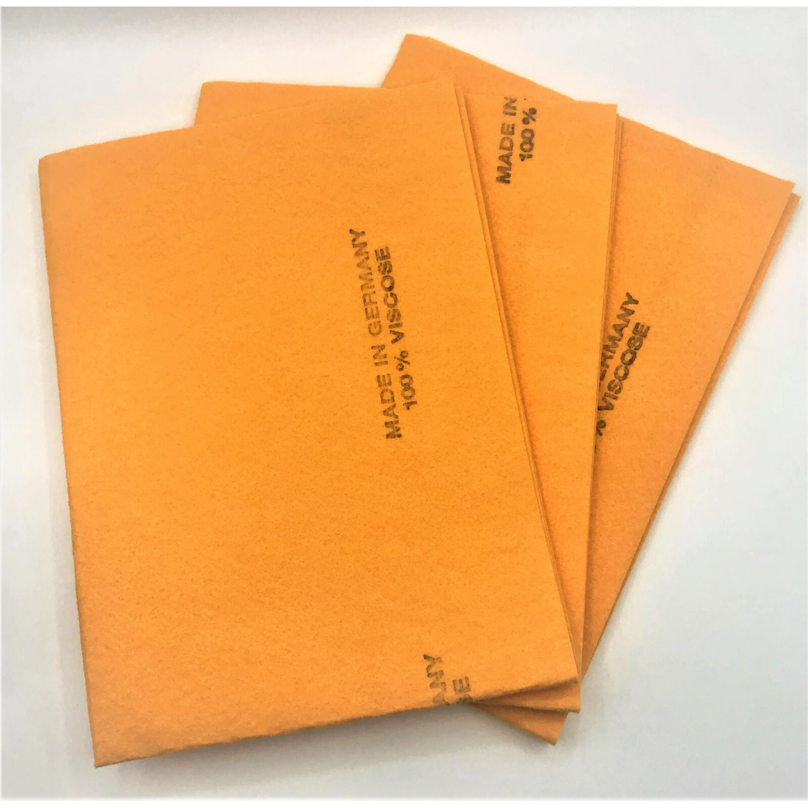 German Shammy Cloths 27 in X 19.75 in. Orange,Super Absorbent Shop Home – 5 PACK