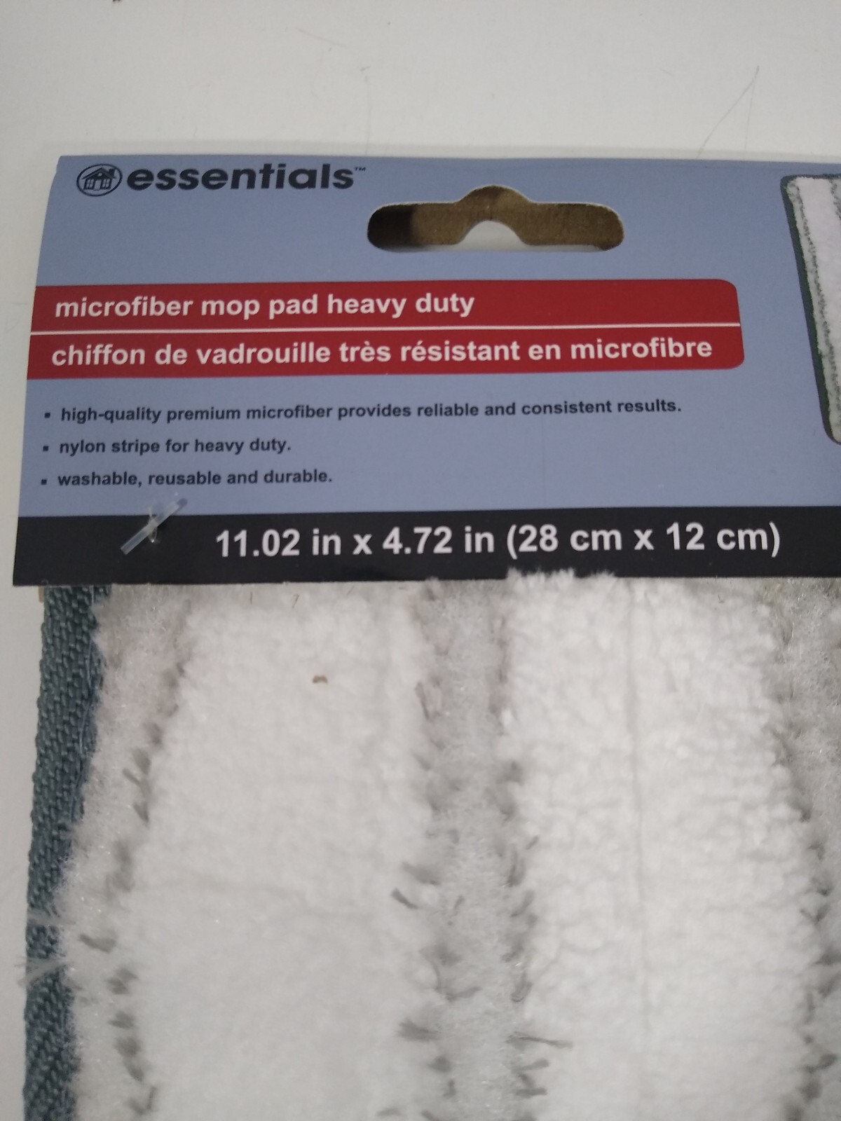 Microfiber Duster Mop Pads Lot of 2 Reusable Washable Almost 11″ x 5″ Essentials