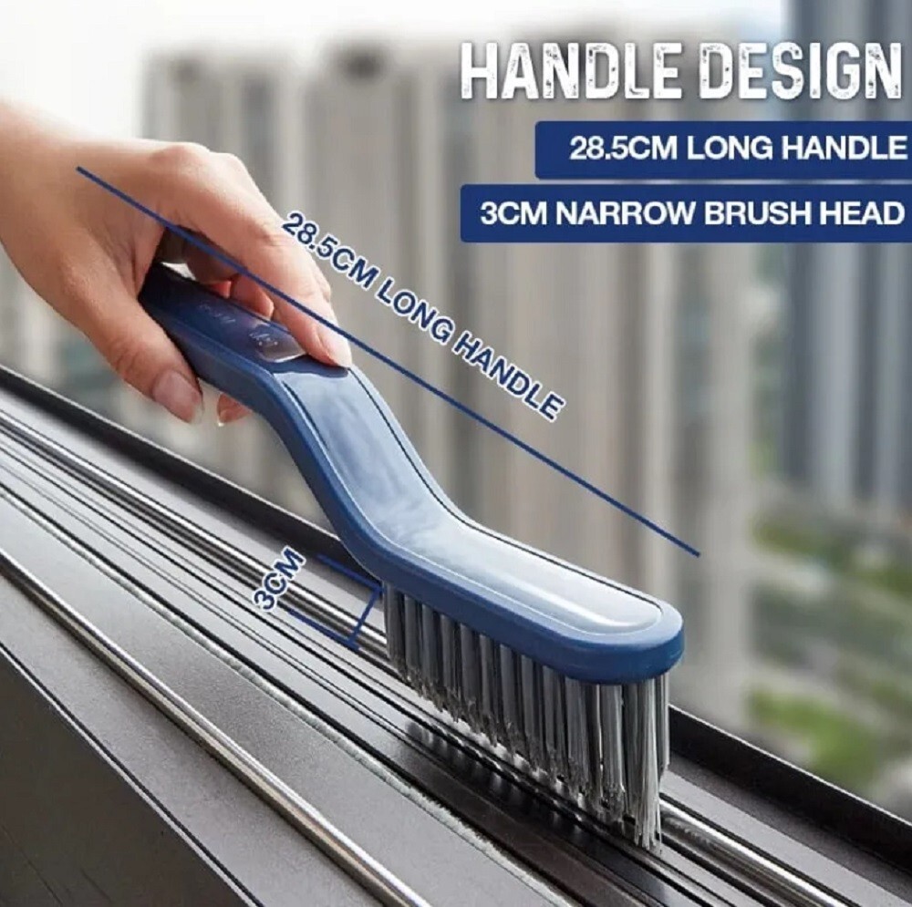 2-in-1 Floor Seam & Corner Gap Cleaning Brush – Multifunctional for Kitchen Bath