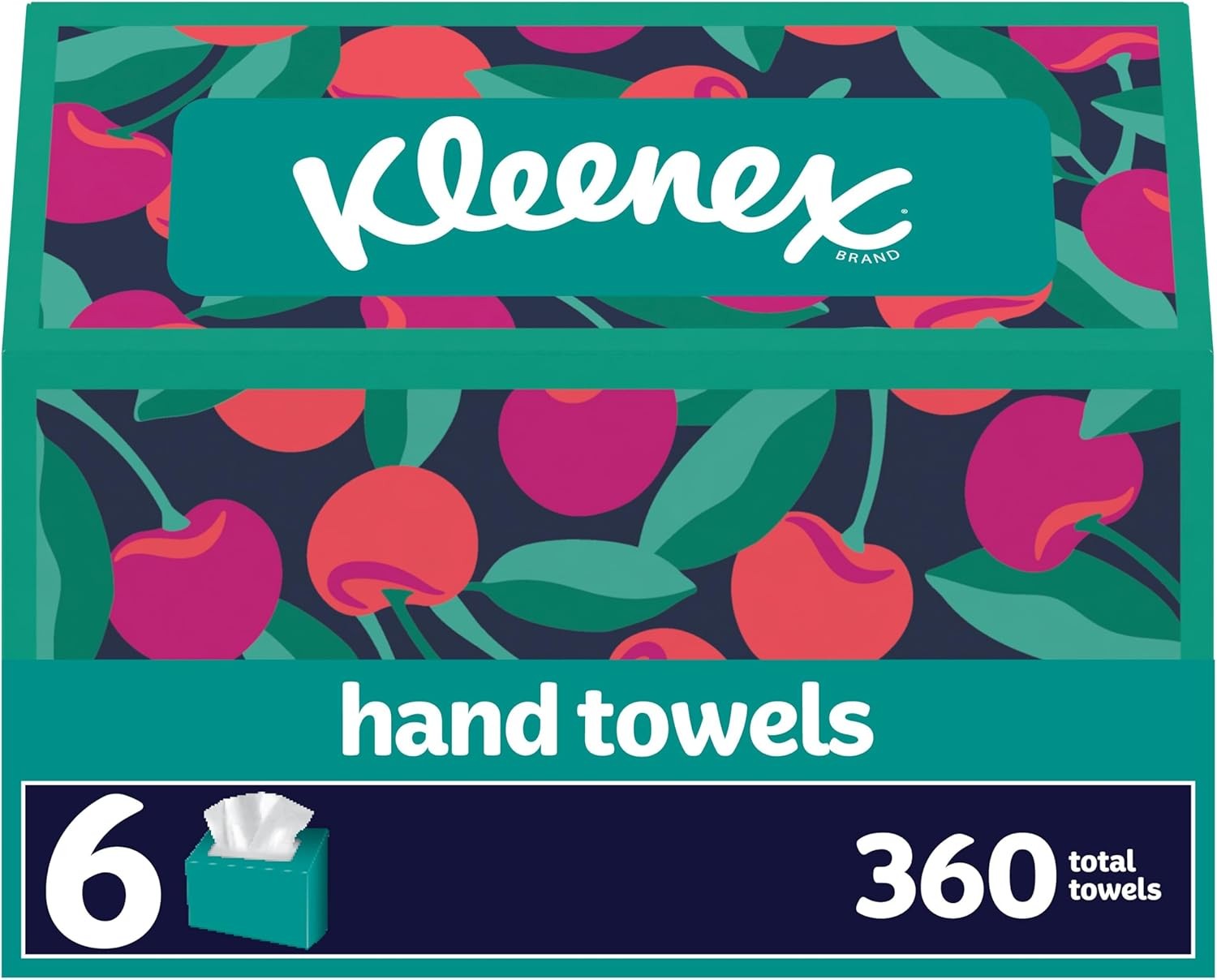 Kleenex Disposable Paper Hand Towels, 6 Boxes, 60 60 Count (Pack of 6), White