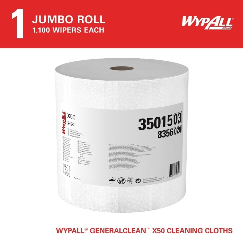 GeneralClean X50 Cloths Cleaning Wipes , Jumbo, Strong Towels for Extended Us…