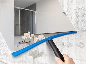 15 inch Blue Windshield Squeegees, All-Purpose Streak-Silicone Squeegee for