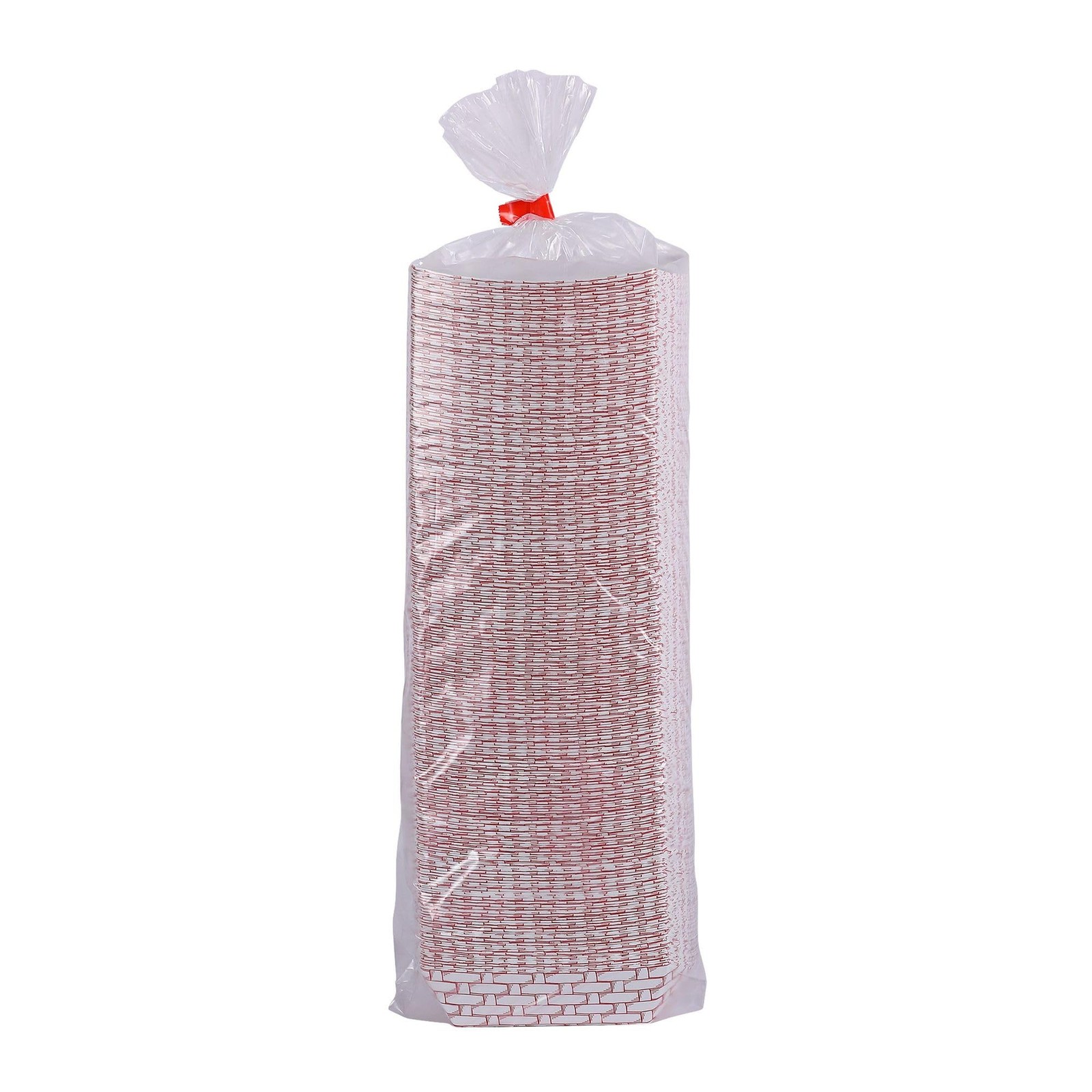 Boardwalk 30LAG040 Paper Food Baskets, 6 oz Capacity, Red/White (Case of 1000)
