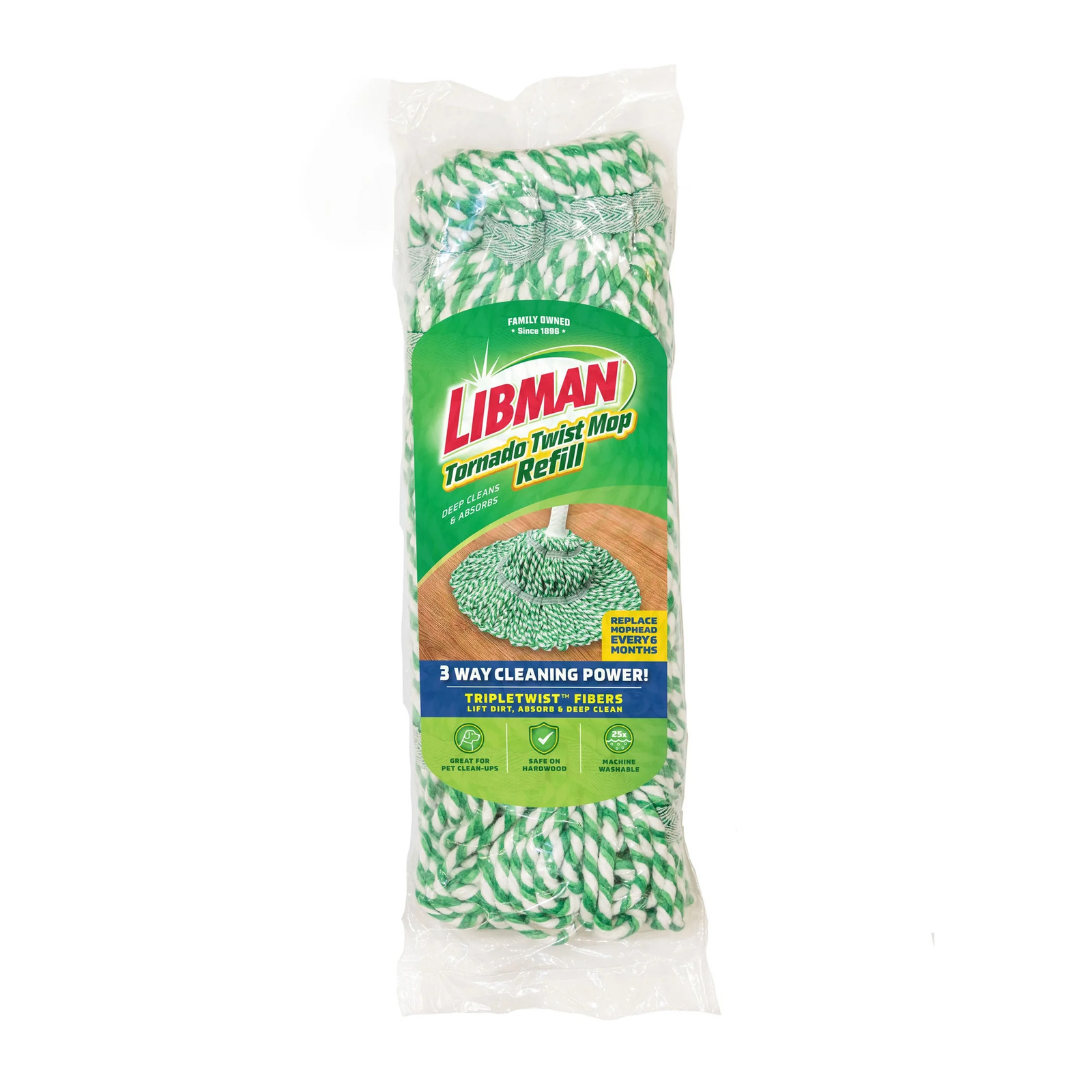 Libman Tornado Twist Mop Refill Cotton Blend