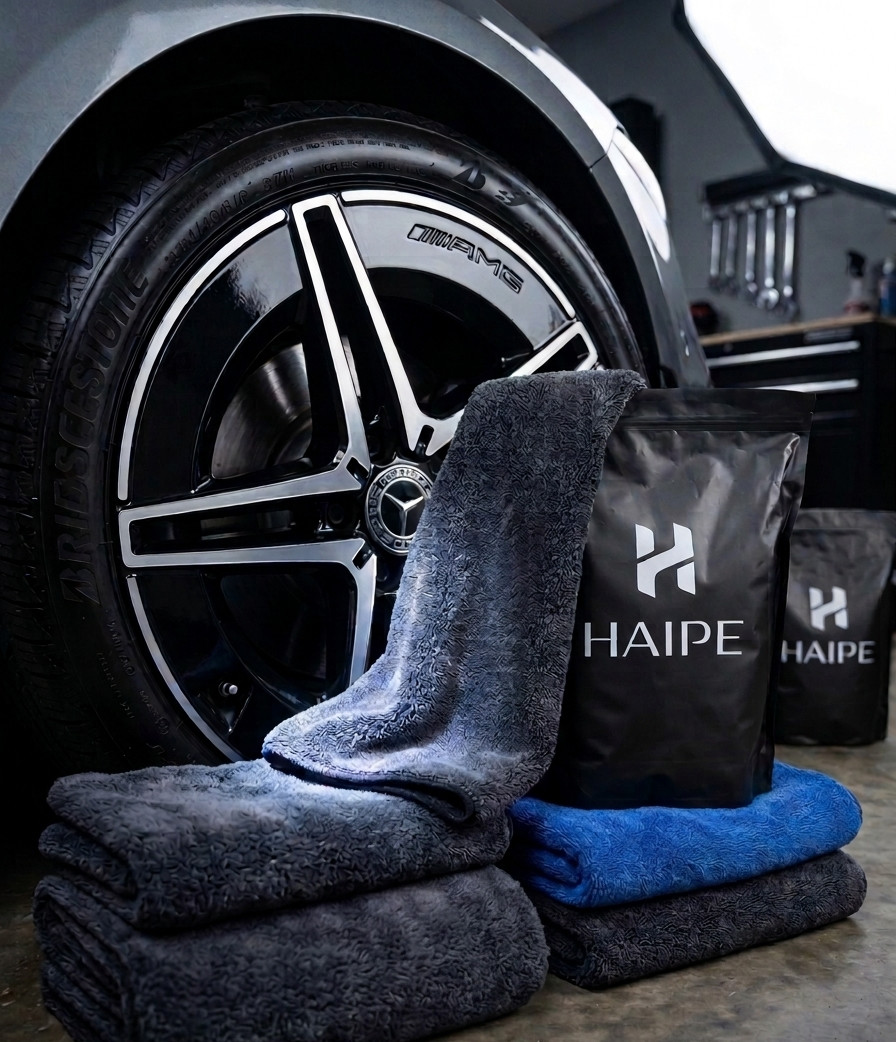HAIPE LUXURY MICROFIBER TOWEL 1400 GSM Extra Large 36×24 Premium Car Detailing!!