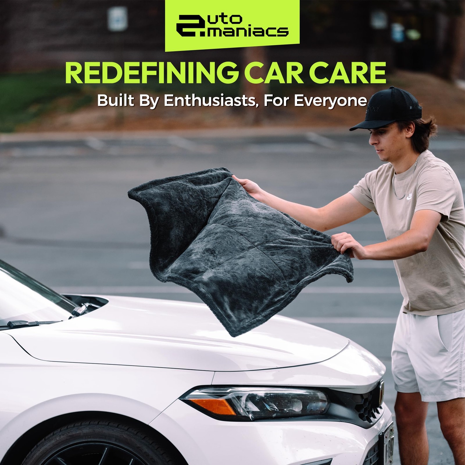 AutoManiacs Drying Towel for Car Detailing, 1500 GSM Ultra Super Absorbent, 24×3