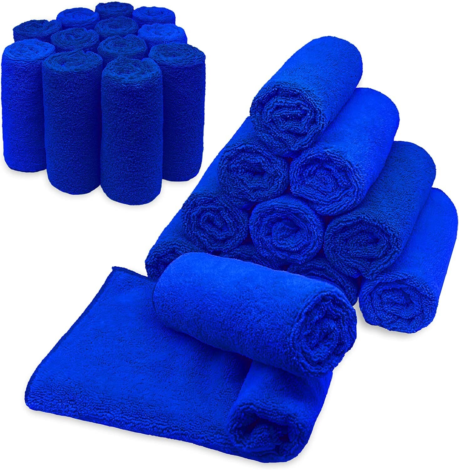 Microfiber Cleaning Cloth Set Of 24 Towel Rag Car Polishing Detailing No-Scratch
