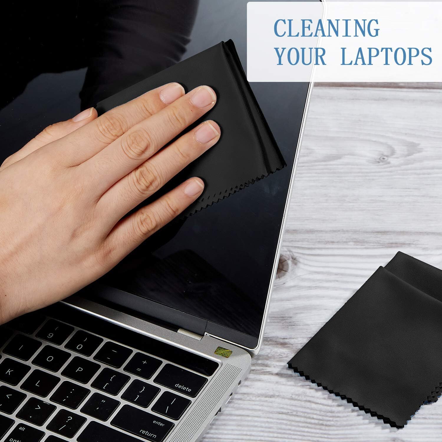 2/4/6/8/10x Microfiber Cleaning Cloth Eyeglass Sunglasses Cleaning Camera Screen