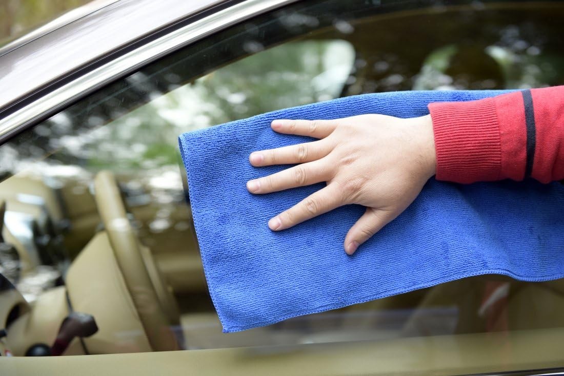 6 Pcs Edgeless Ultra Plush Microfiber Car Drying Towels Wash Buffing Detailing