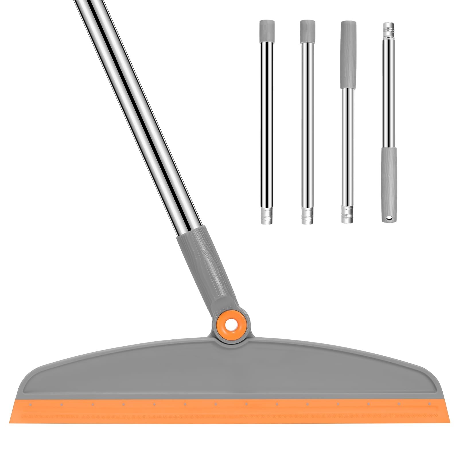 tXXFLOWER Silicone Air Broom Multifunction Broom with Long Handle Adjustable R