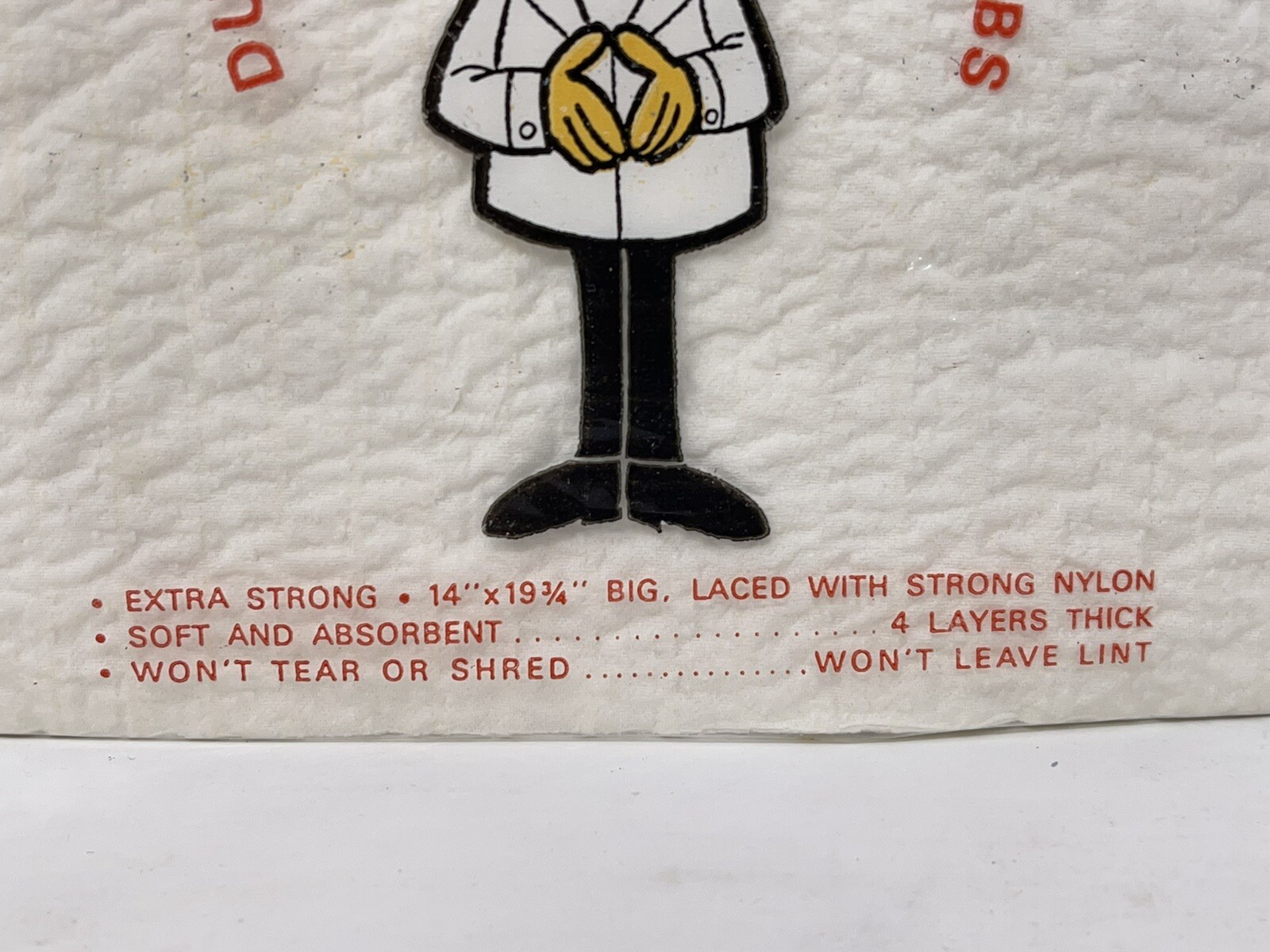 VTG 70’s NOS Houseboys Soft Reusable Disposable Household Paper Cloths 12-PACK