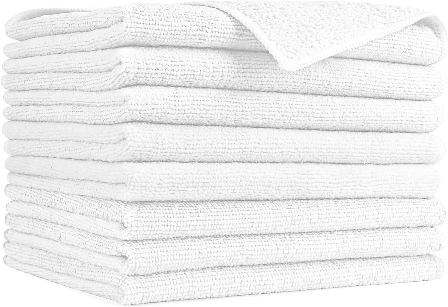 AIDEA Microfiber Cleaning Cloth-8Pk, Soft Microfiber Towels for Cars, Absorbent