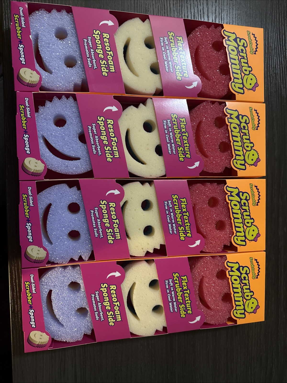 Scrub Mommy Dual-Sided Sponge and Scrubber – 3 Count (4 Boxes 0f 3) 12 Sponges