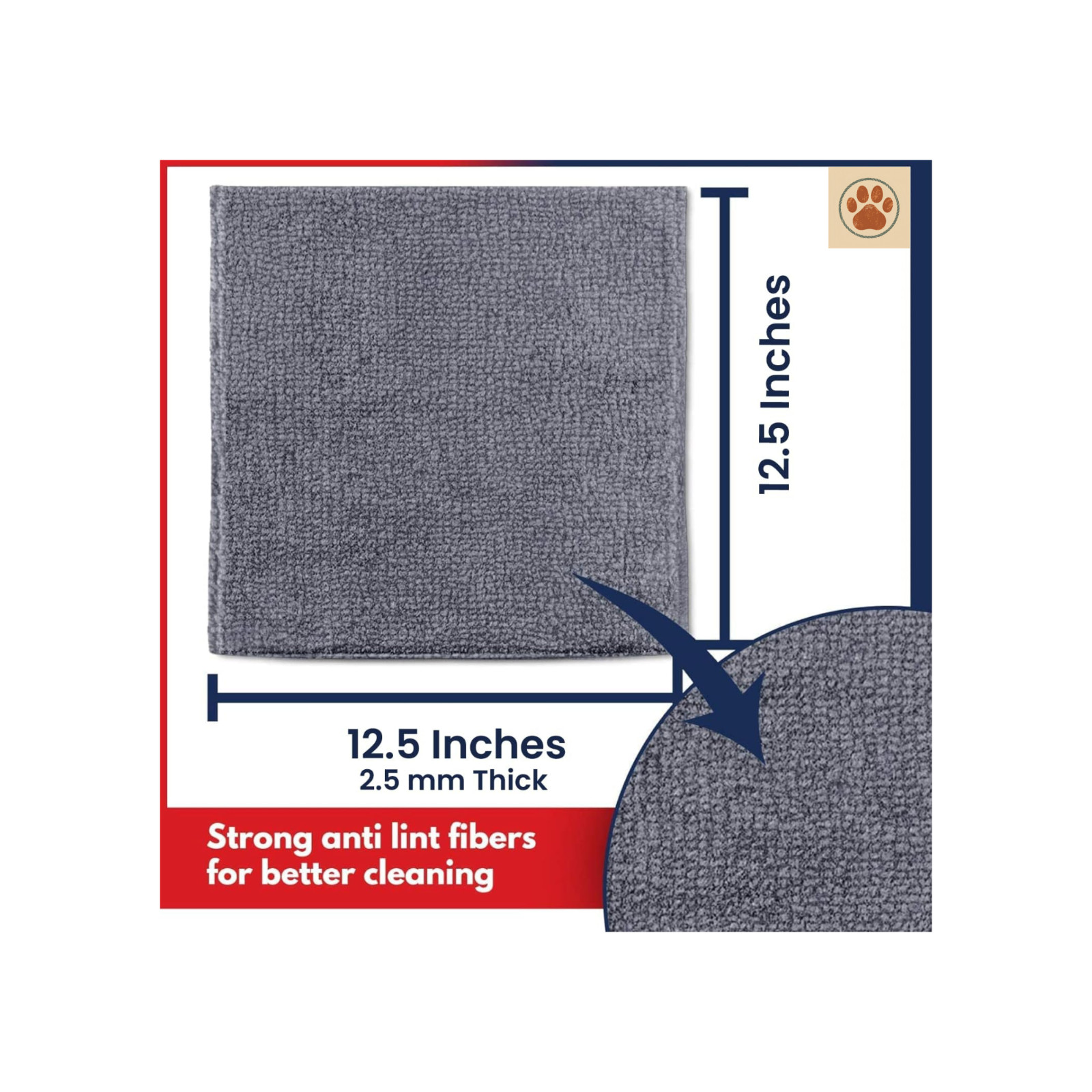 USANOOKS 12 Pack 300 GSM Microfiber Towels 12.5″ Car Detailing