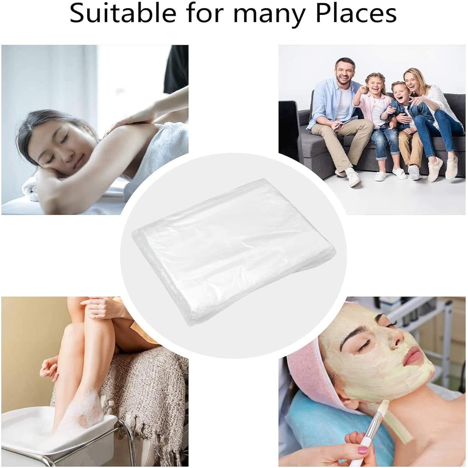 100 pcs Foot Basin Liners for Ionic Detox Foot Tub, Disposable Large Foot Tub