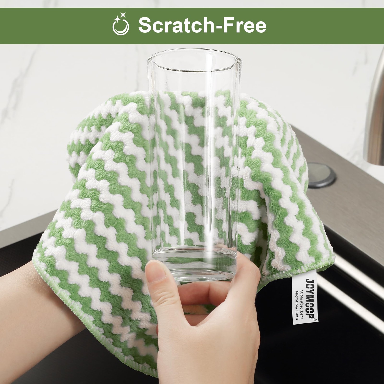 18 Pack Microfiber Cleaning Cloths 10in Lint Free Absorbent Rags