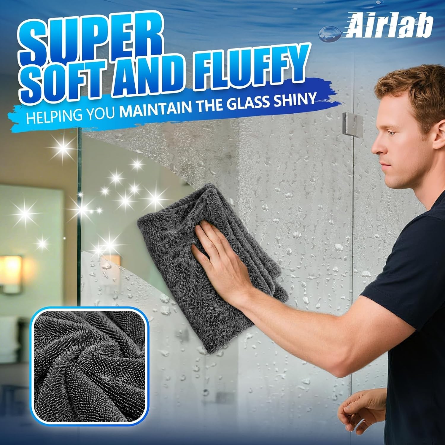 Car Drying Towel Microfiber Towels for Cars 1200 GSM Wash Auto Detailing Supp…
