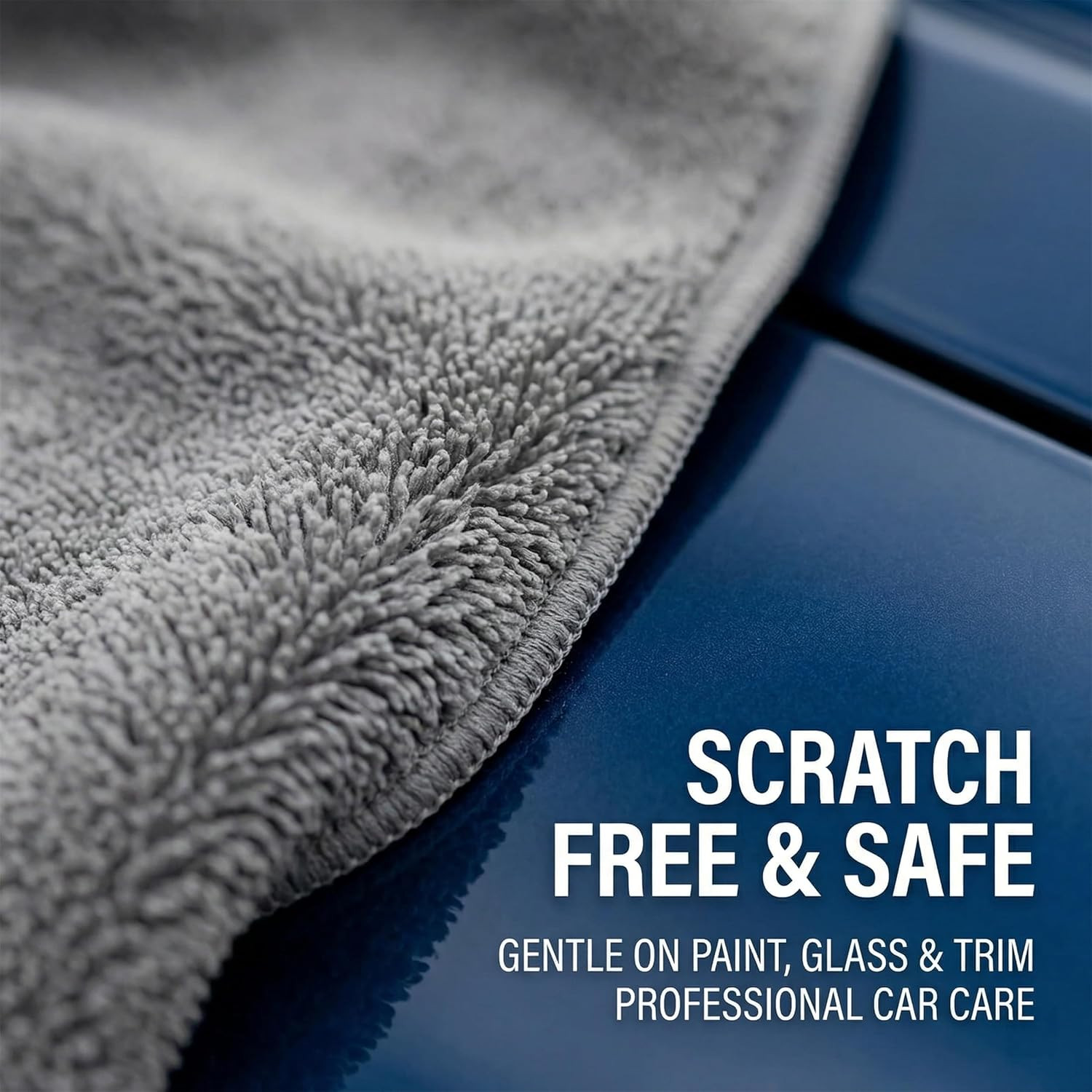 2 Pack Professional Large Microfiber Car Drying Towels , Scratch Free, Lint