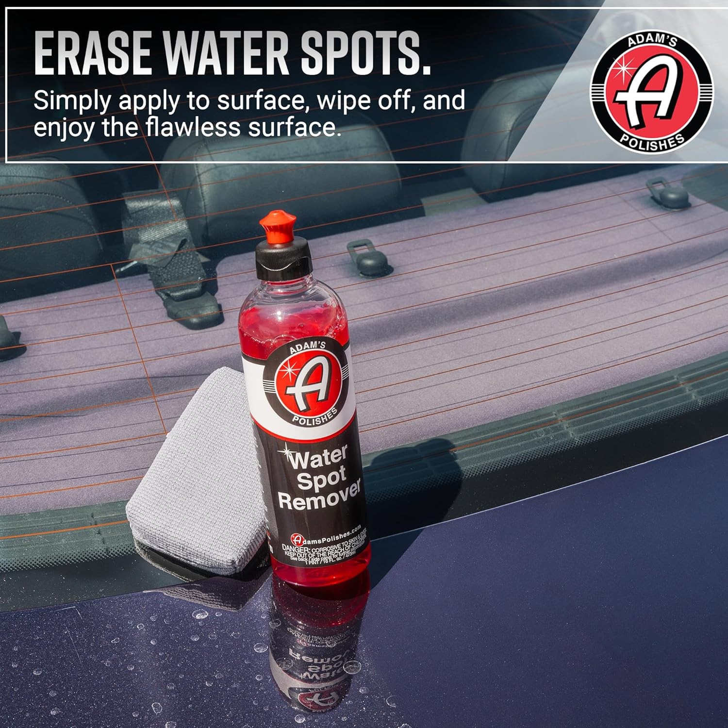 Adam’s Polishes Water Spot Remover – Hard Stain for Glass,…