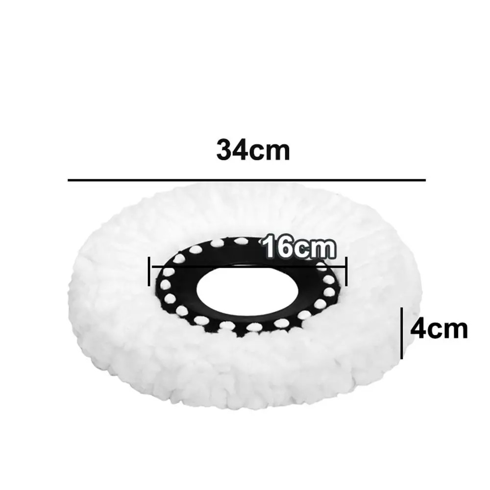 1Pc Microfiber Spin Mop Replacement Head round Shape Removable Spin Mop Refills