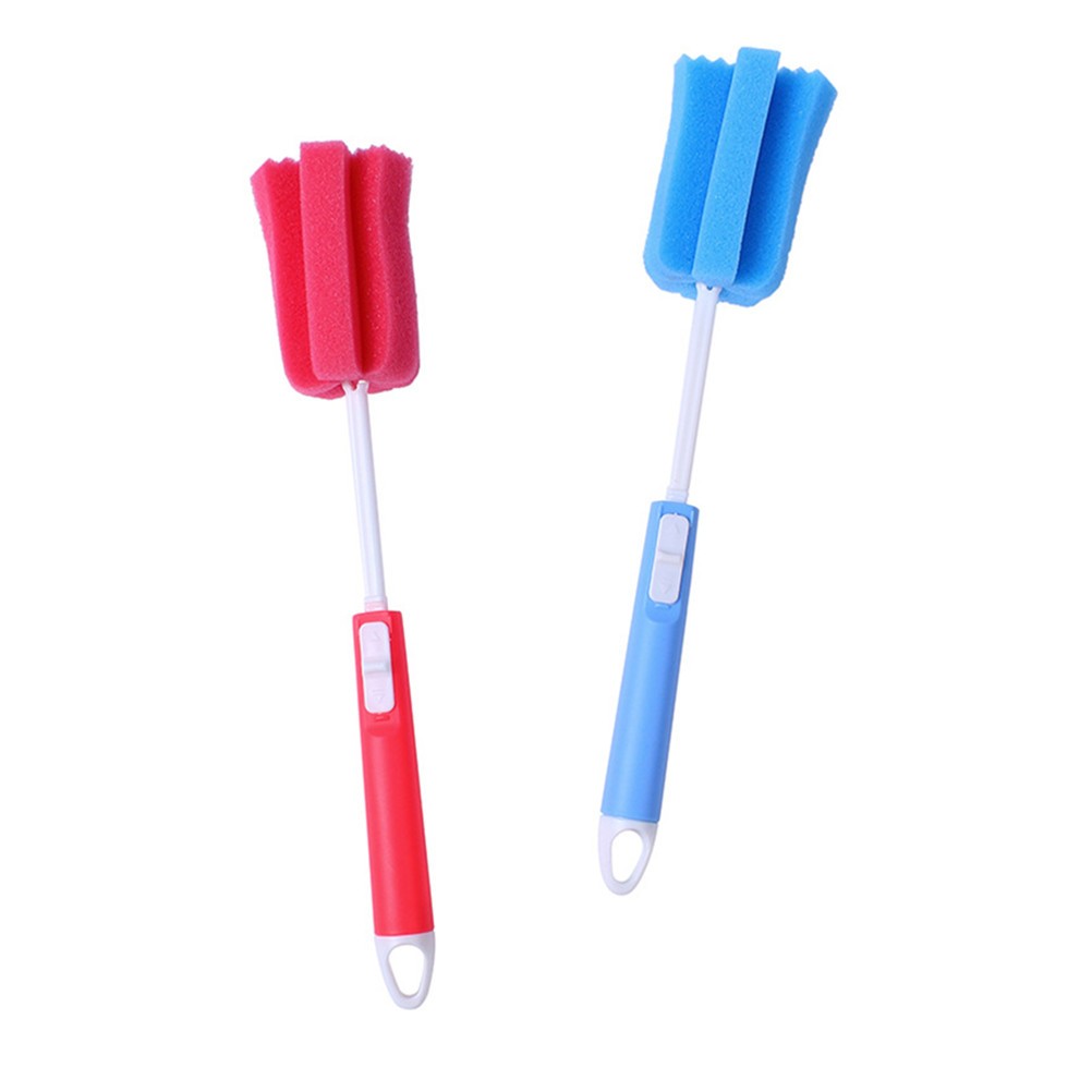 Sponge Bottle Brush with Easy Grip Handle for Glass and Feeding Bottle Use