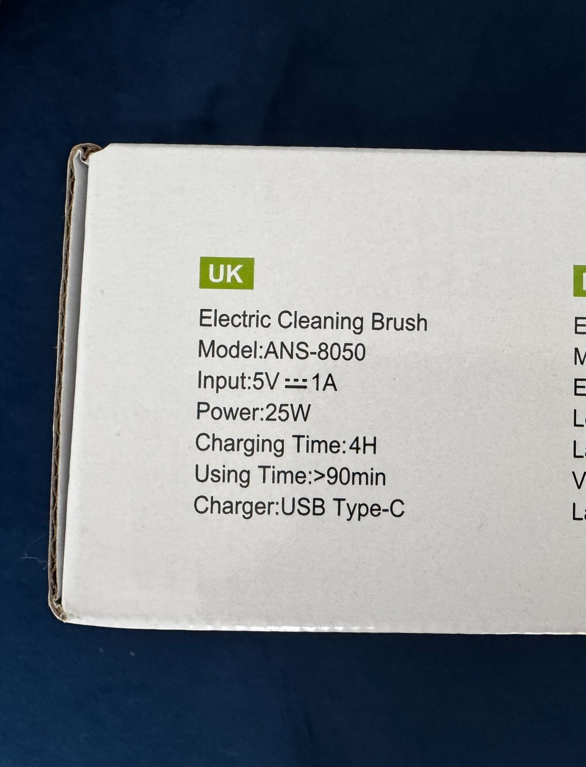 Leebein 8-in-1 Electric Spin Scrubber ANS-8050 Cordless Power Cleaning Brush NIB