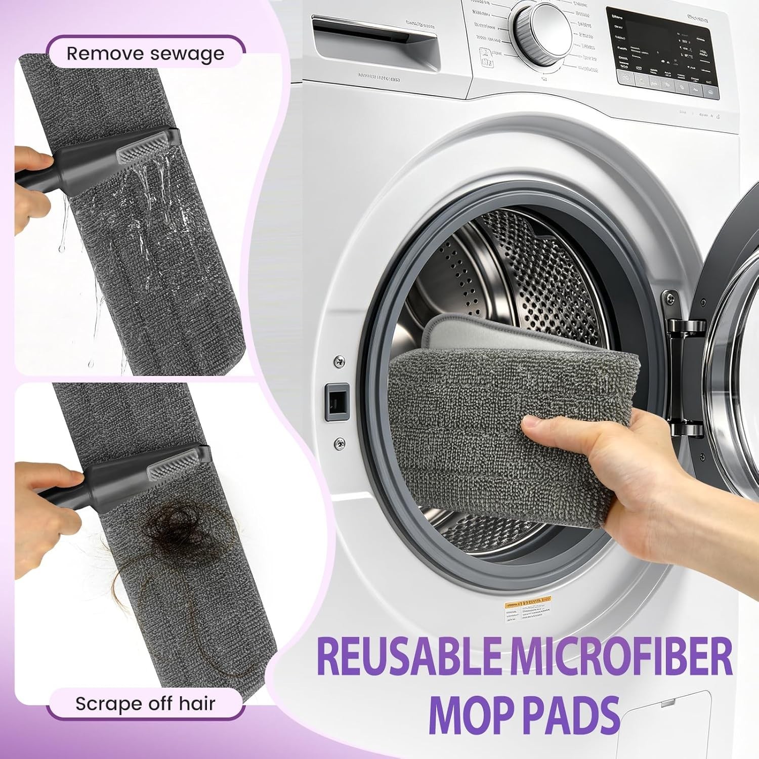 Spray Mop for Hardwood Floors Cleaning with 3 Washable Pads, Microfiber Wet M…