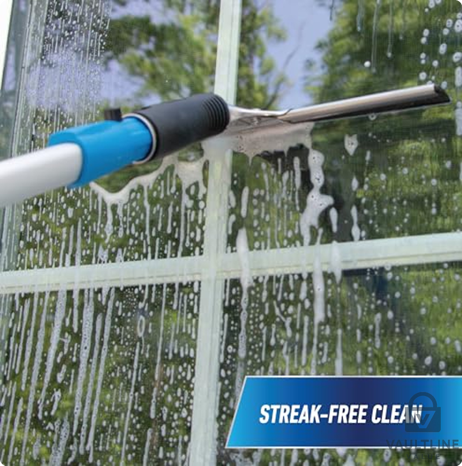 Unger 12 Inch Performance Grip Squeegee for Streak-Free Window Cleaning