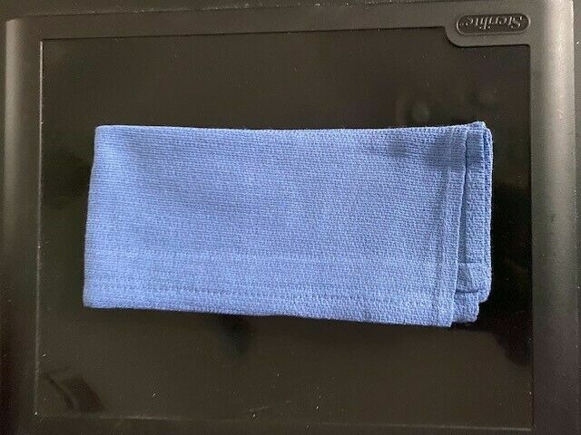 New 50 count blue multi-purpose shop/Huck style towels rags 16×24 hemmed