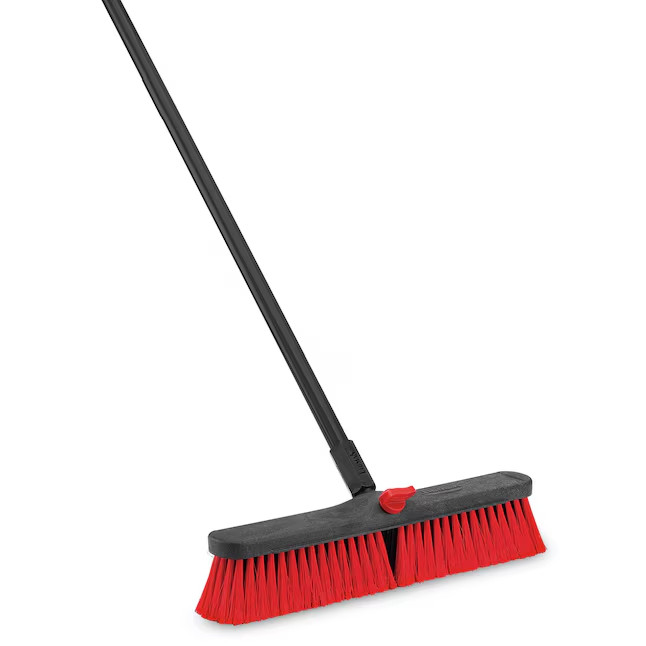 Libman 18-in Poly fiber Multi-surface Push to center Push Broom