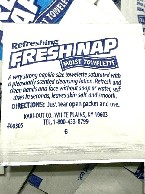 Fresh Nap Wet Non Alcohol Hand Wipes Clean on the Go 250 Packs