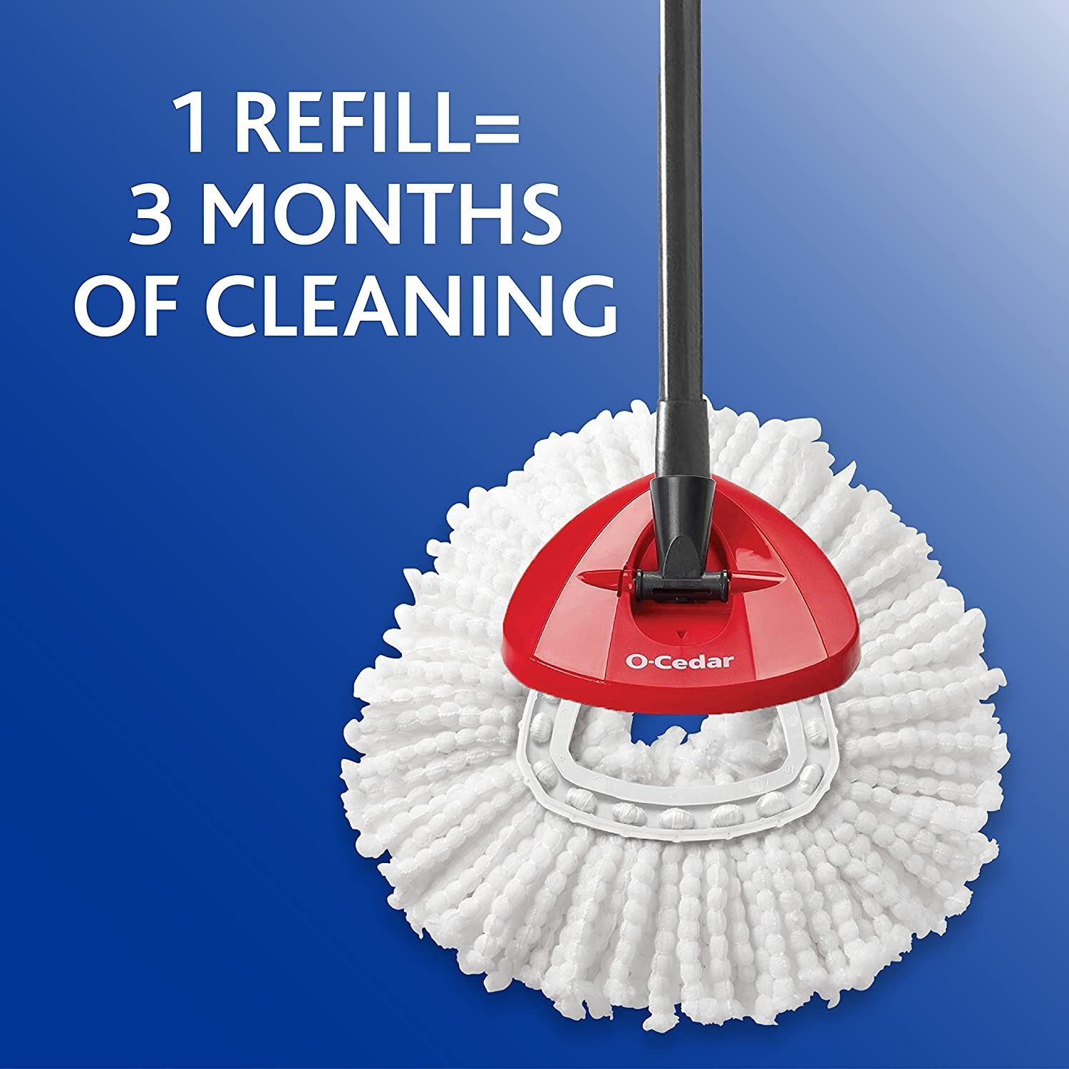 O-Cedar Easy Wring Spin Mop Refill, 1 Count (Pack 6)