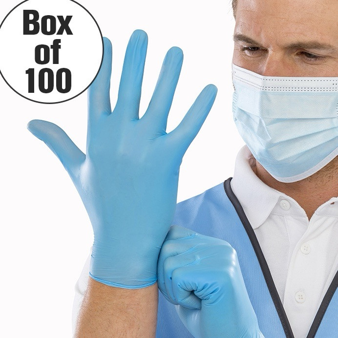 Disposable Gloves Latex-Free Blue Gloves [1000-Count ) Fast Free Shipping USA