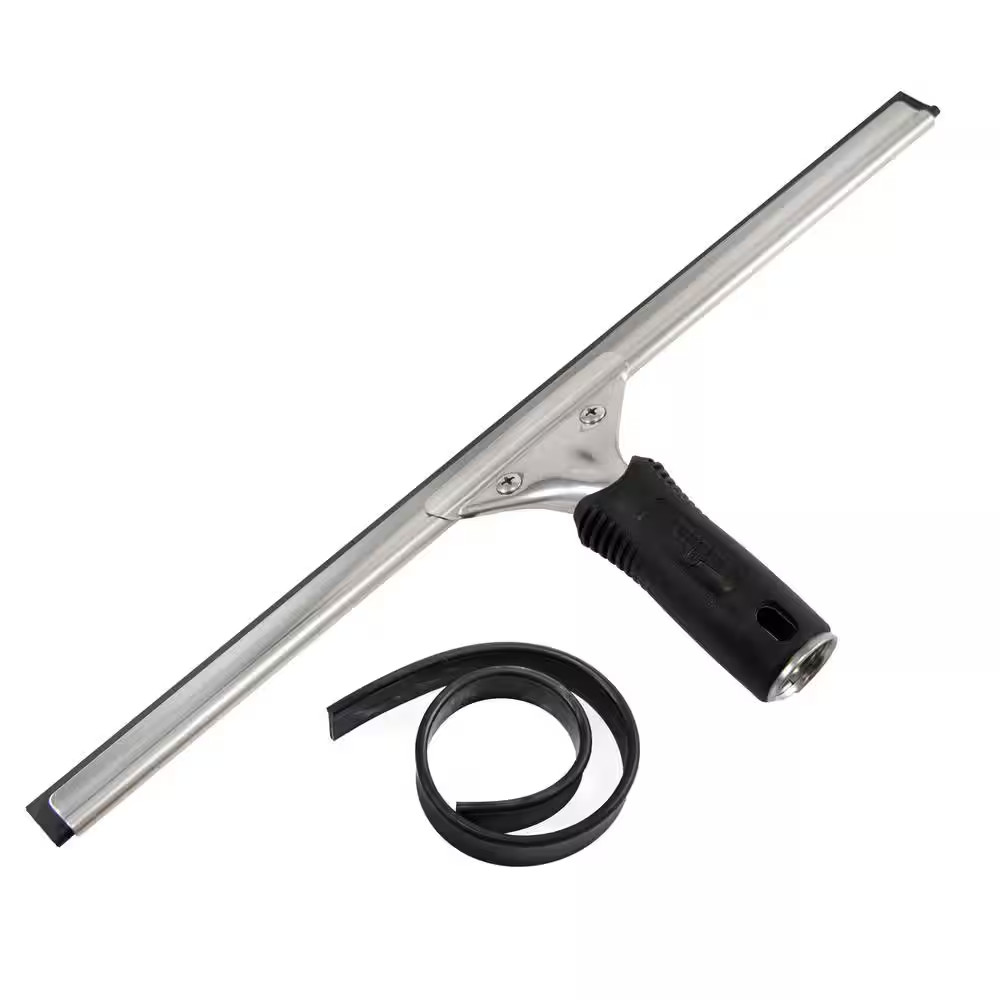 16 In. Performance Grip Squeegee with Bonus Rubber Blade