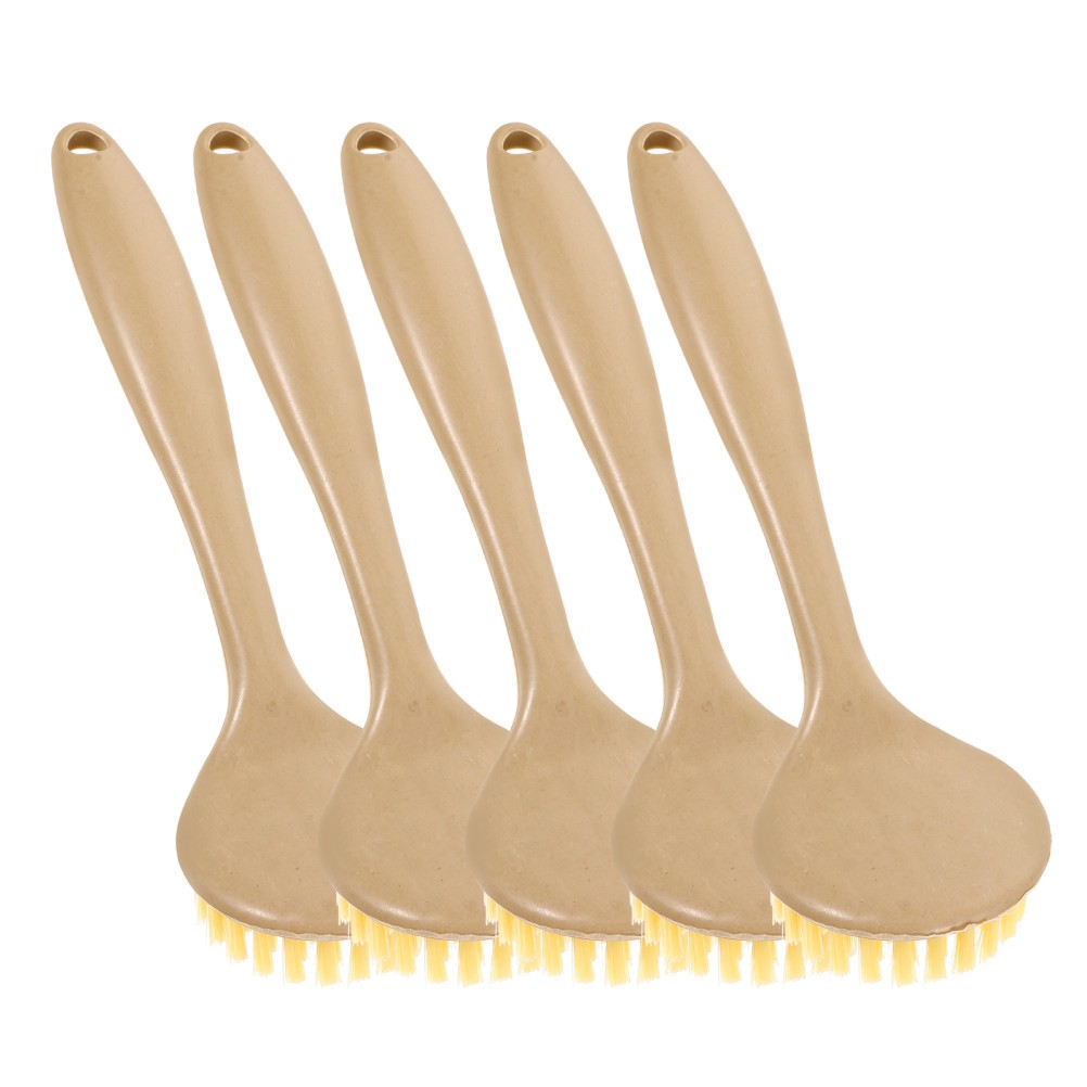 5Pcs Reusable Household Pan Cleaning Brushes Lightweight with Ergonomic Handle