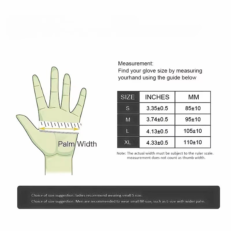 20/50/100PCS Black Nitrile Gloves Disposable Thick Waterproof Cleaning Tattoo