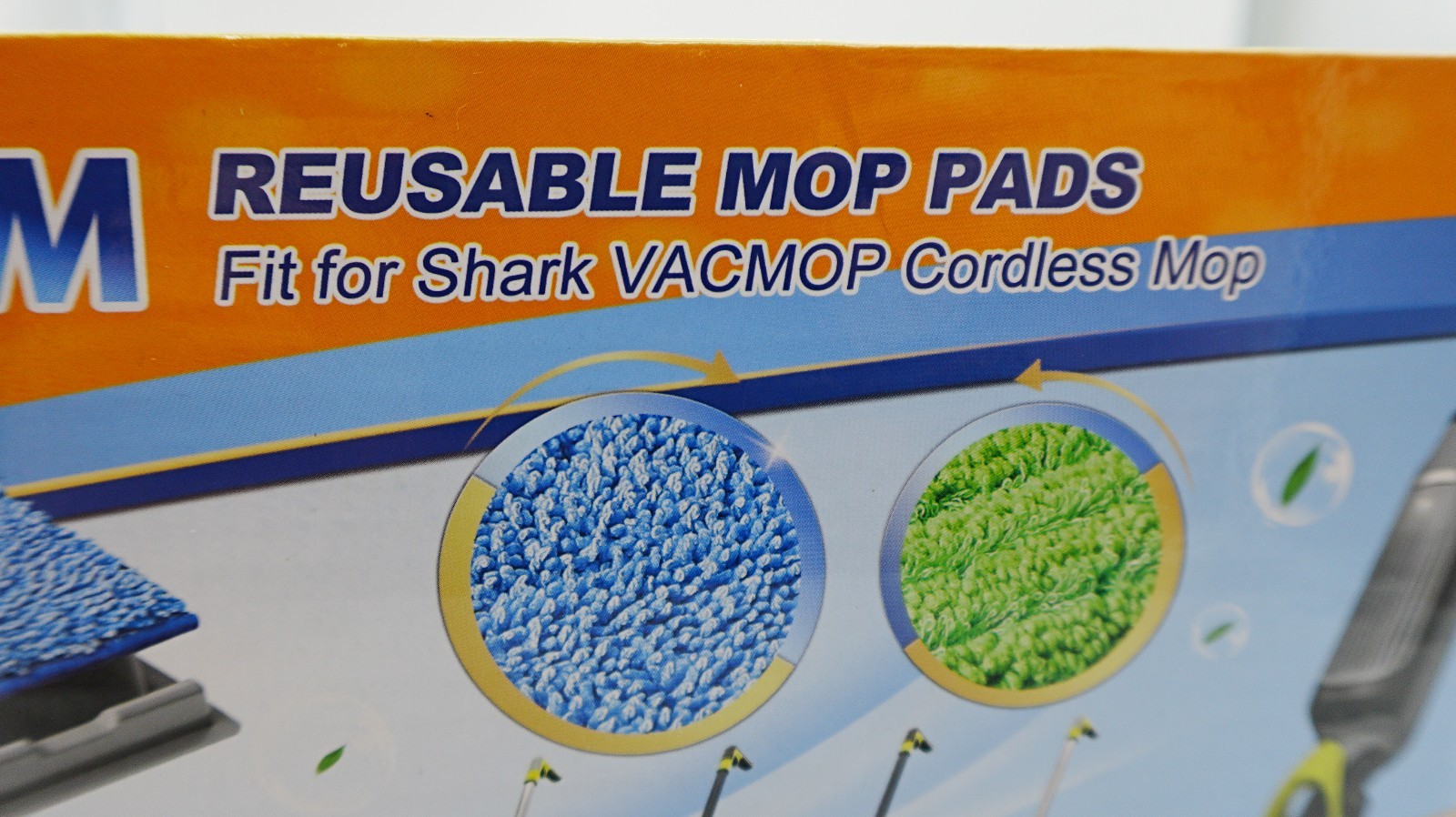 4 Pack Replacement Microfiber Pads for Shark VacMop Durable & Washable