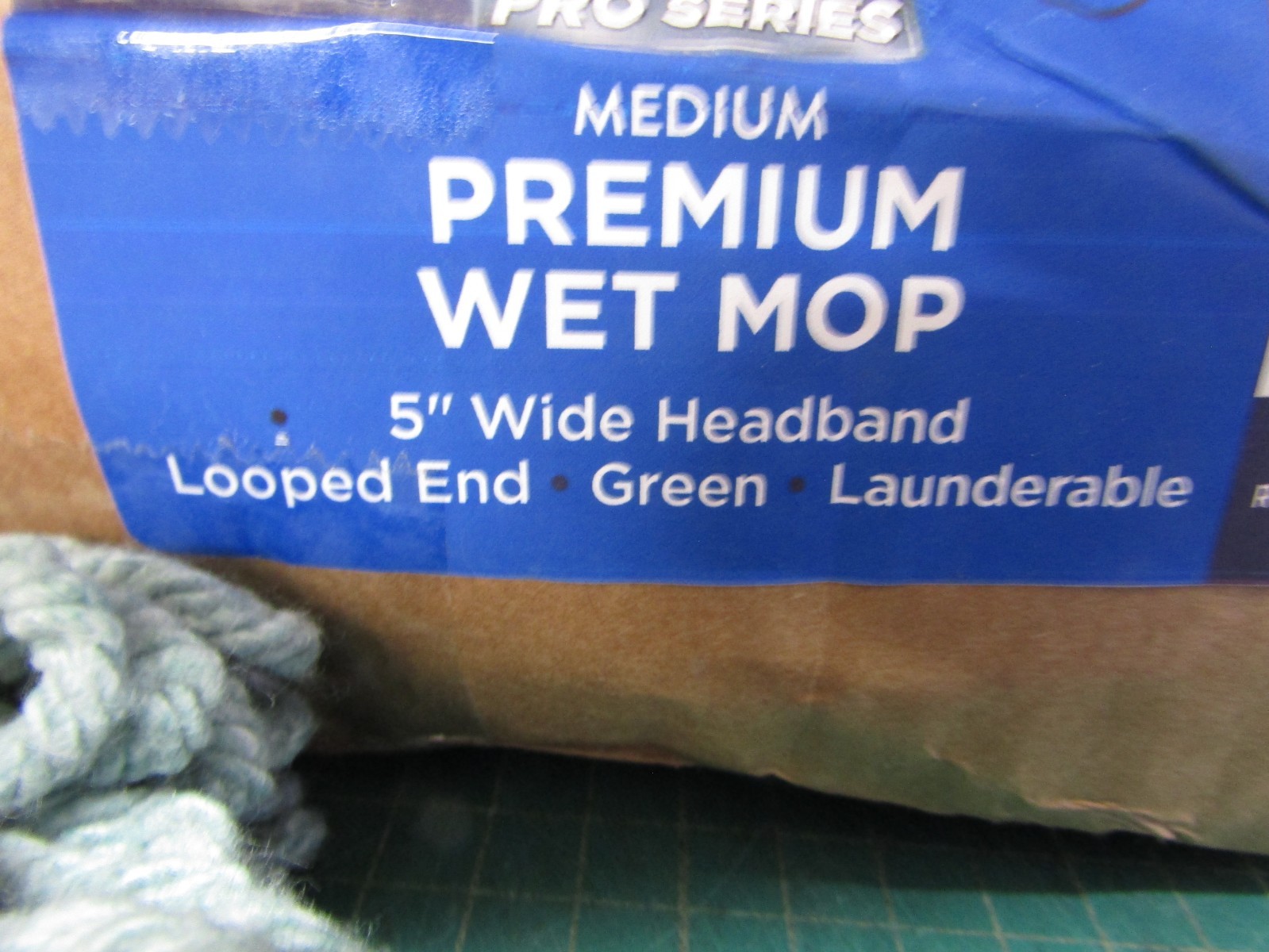case of 6 NASSCO N-02400 medium-sized, green premium wet mop head. NEW
