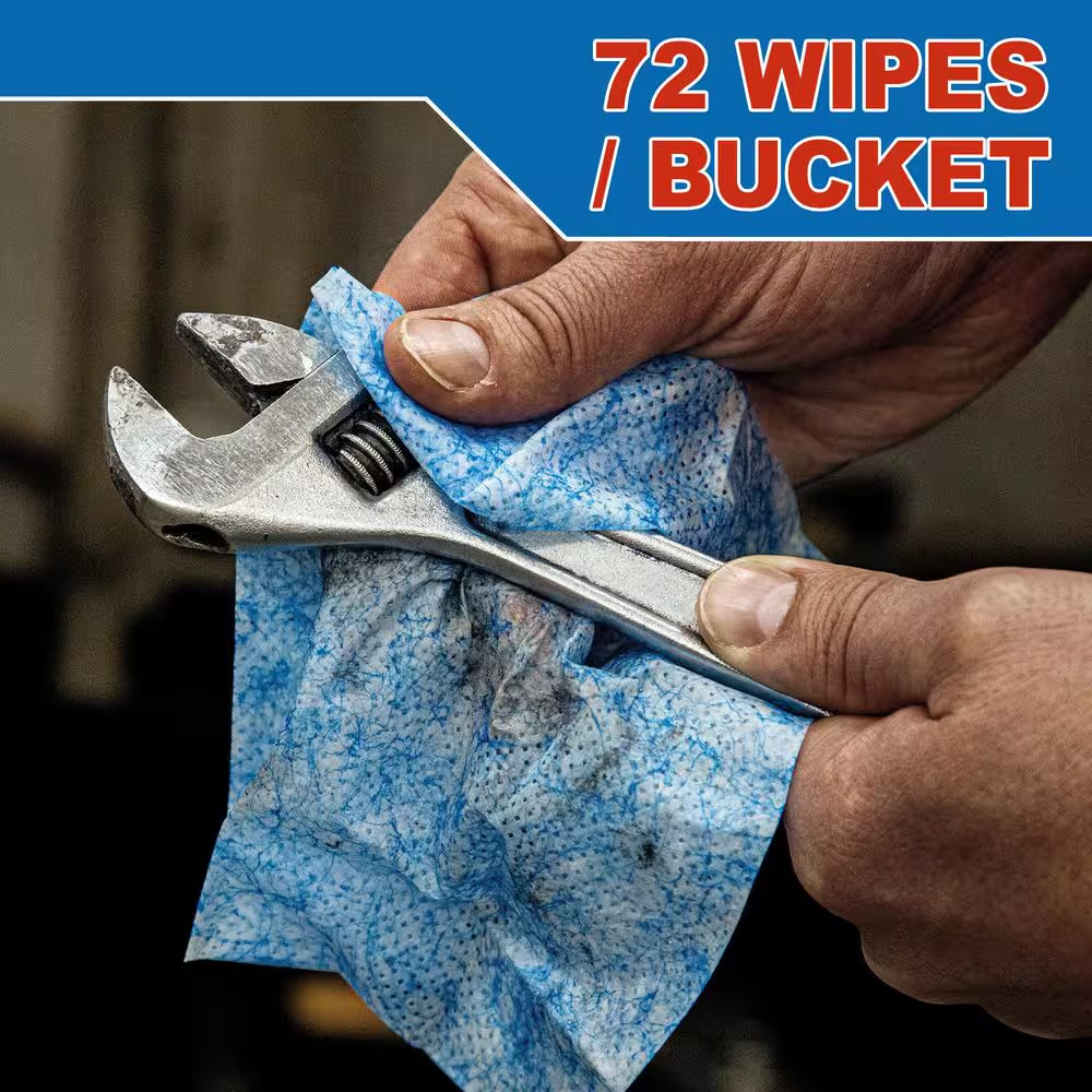 72-Count Scrubs-In-A-Bucket Citrus-Based Degreasing Hand Cleaning Wipes