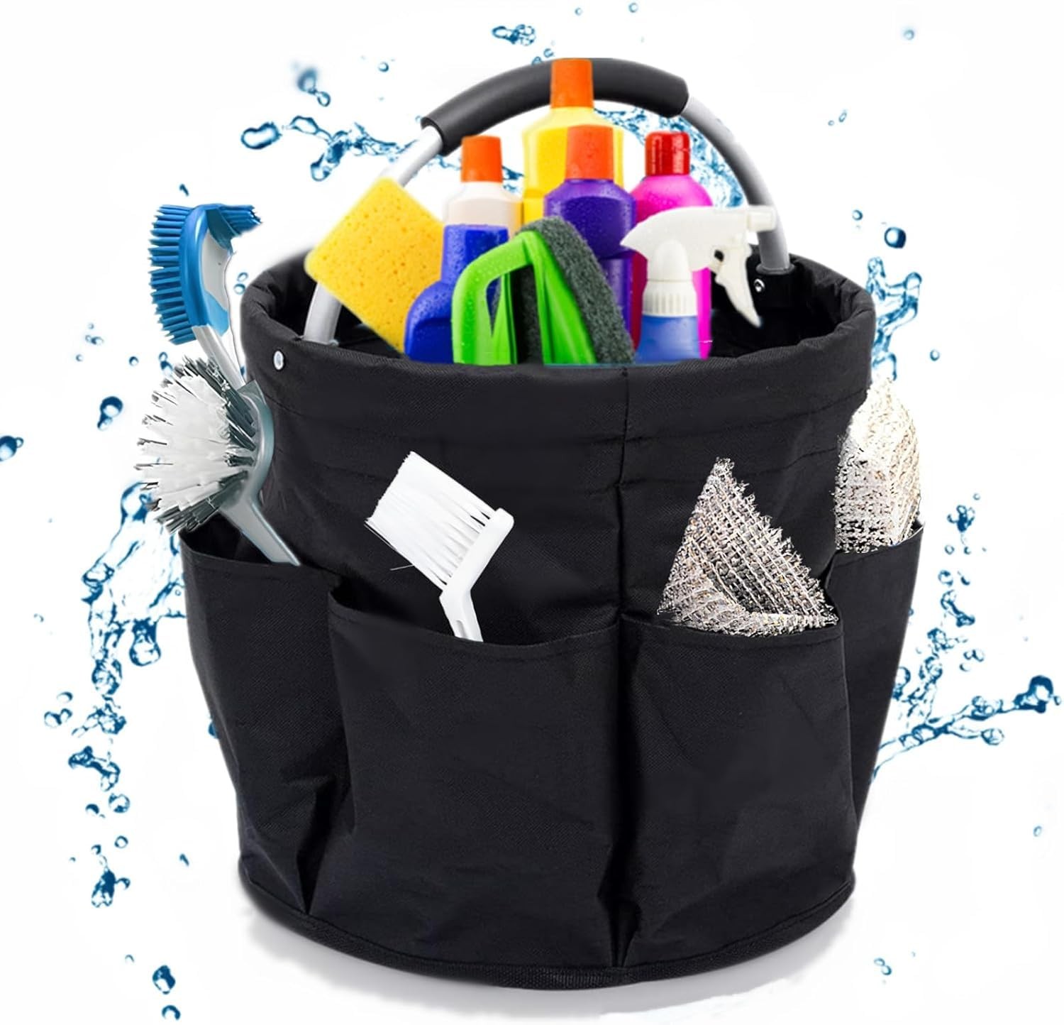 Cleaning Caddy for Cleaning Supplies, 17L Cleaning Supply Caddy with Handle F…