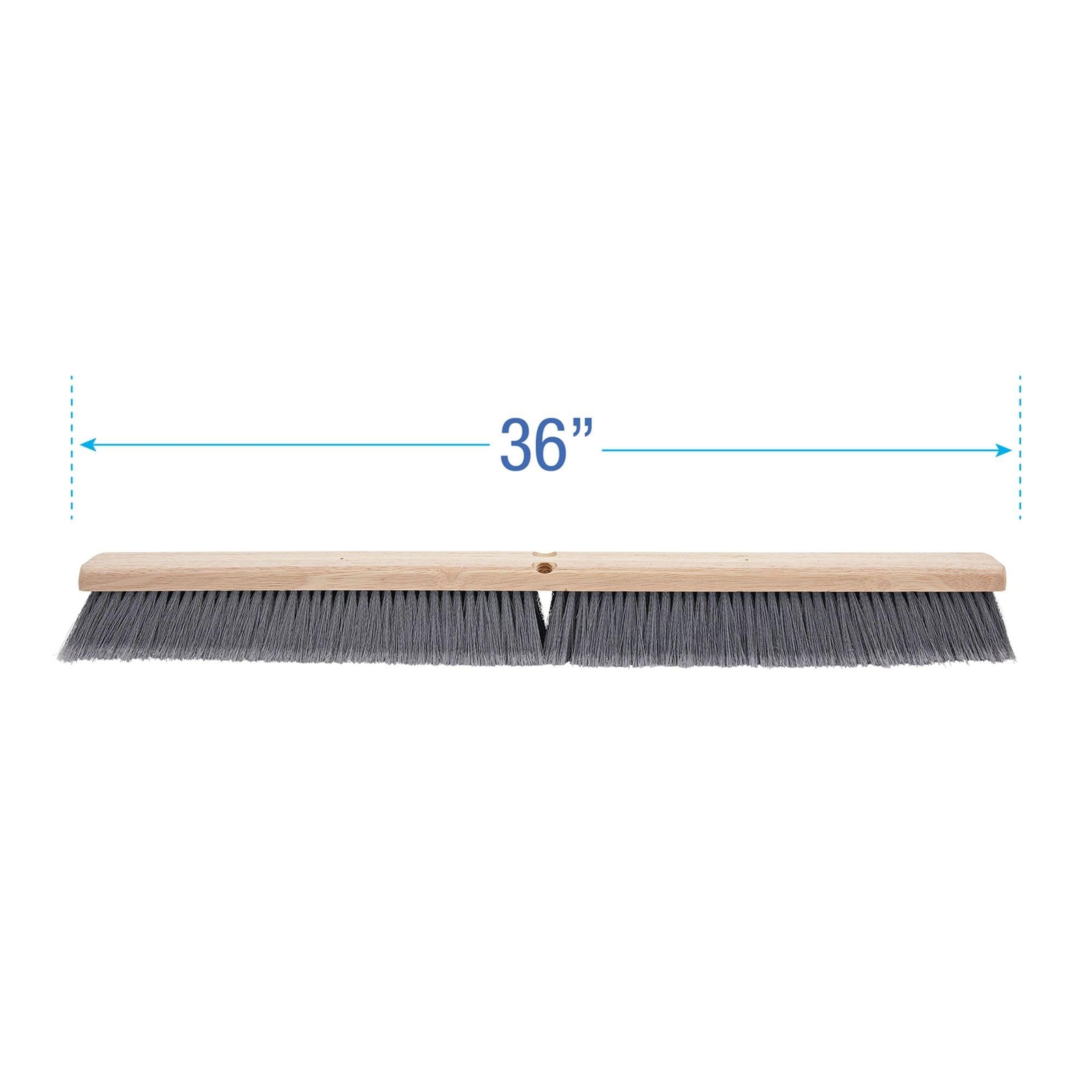 Bwk20436 3 In. Flagged Polypropylene Bristles 36 In. Brush Floor Brush Head Gray