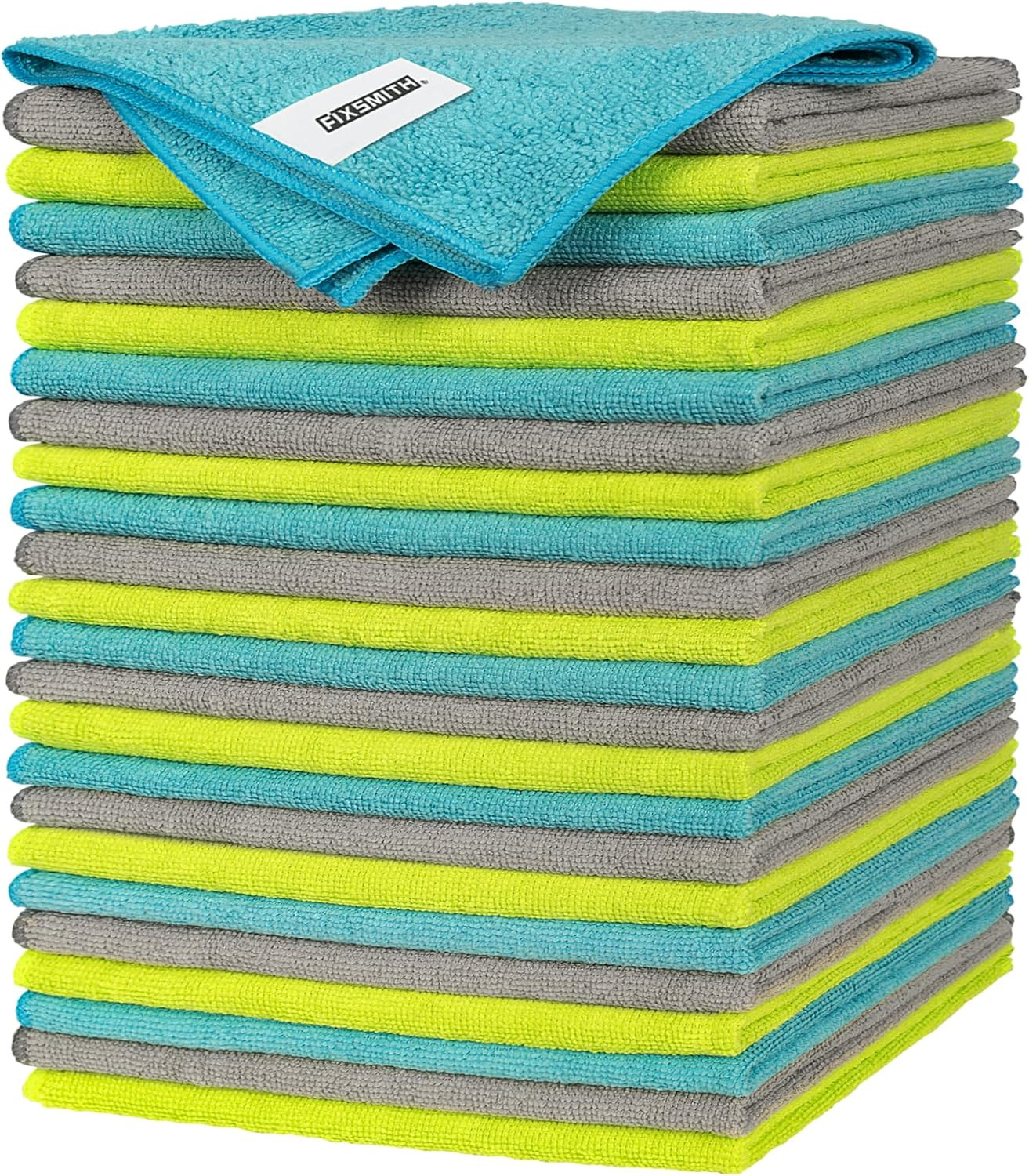 24 Pack Microfiber Cleaning Towels 12×16″ Lint Free Kitchen Car Home Office Rags