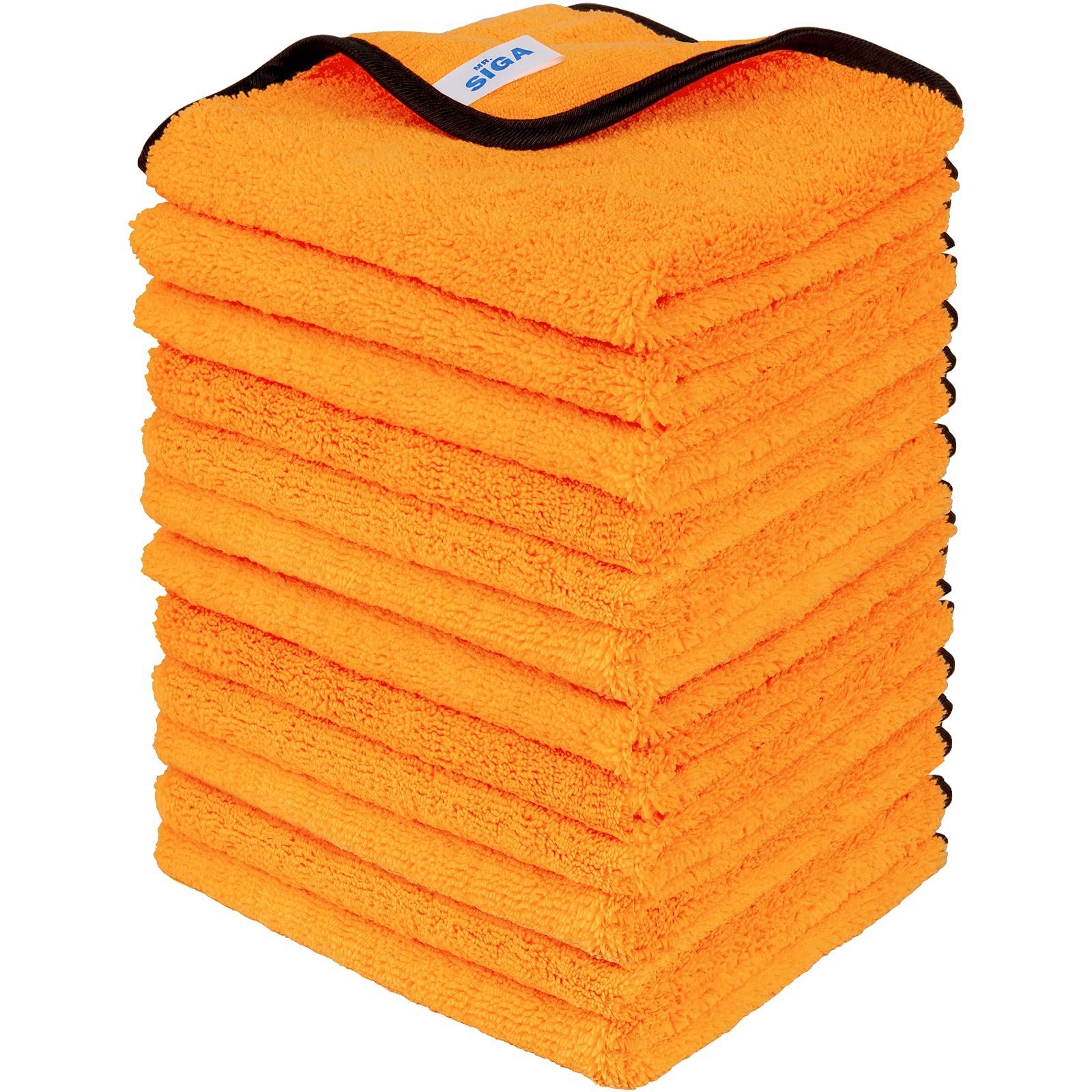 MR.SIGA Professional Premium Microfiber 15.7×23.6 Inch (Pack of 12), Orange
