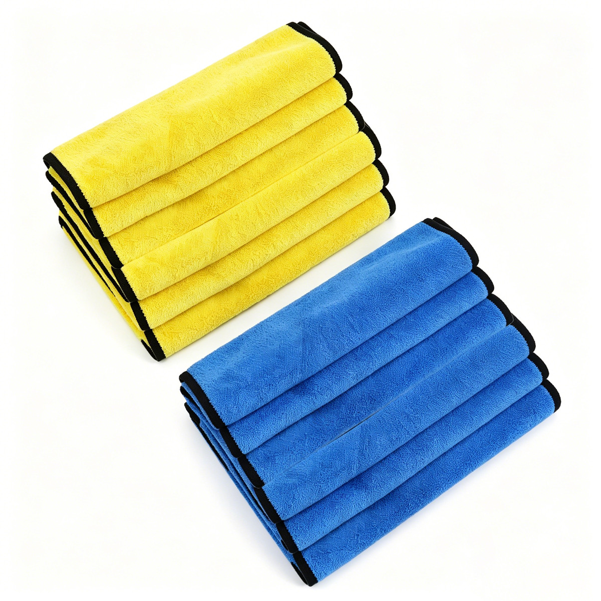 6PCS Microfiber Cleaning Cloth Towel Rag Car Polishing No Scratch Auto Detailing