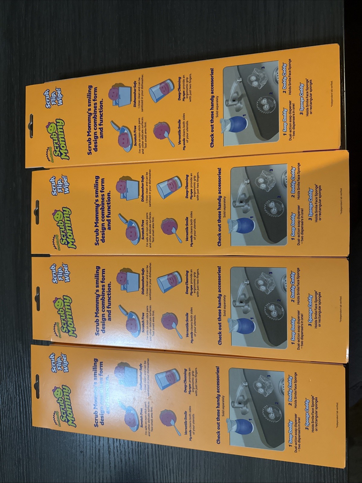 Scrub Mommy Dual-Sided Sponge and Scrubber – 3 Count (4 Boxes 0f 3) 12 Sponges
