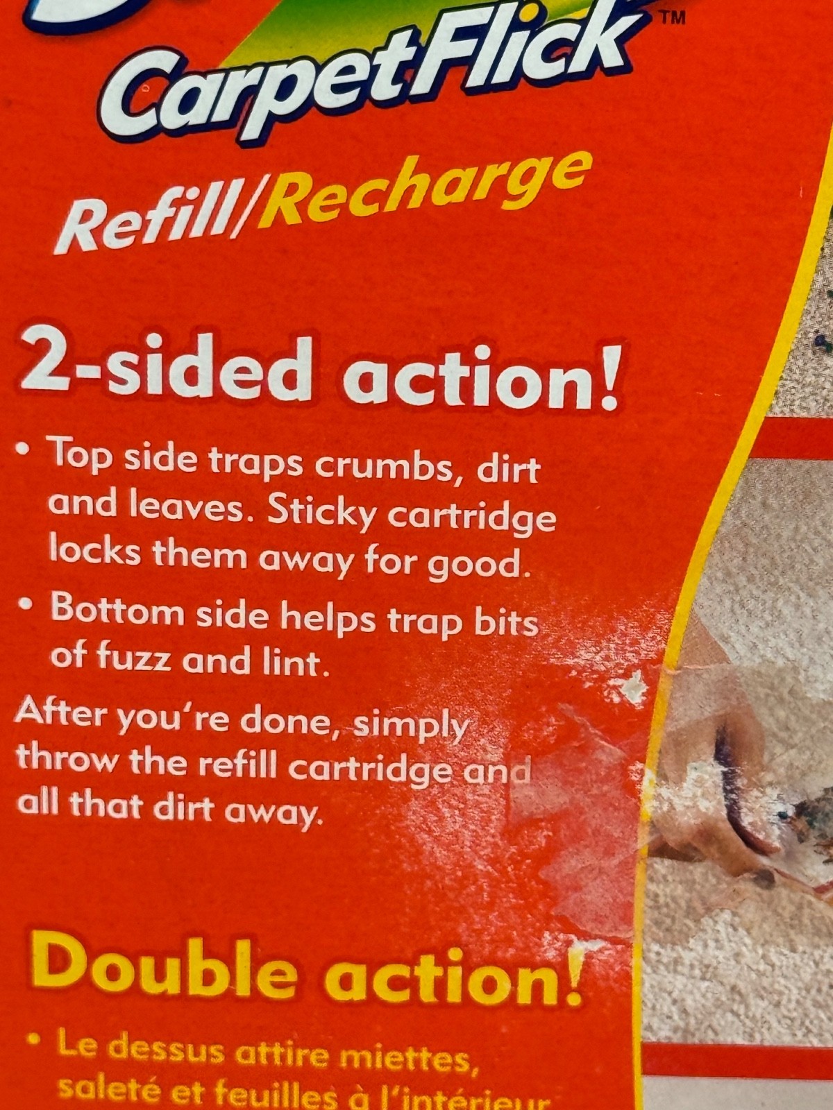 Swiffer Carpet Flick Refills Pack of 12 Cleaning Cartridges NEW SEALED