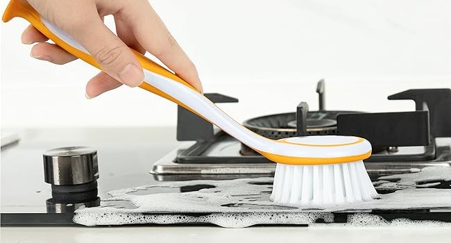 Round Dish Brush, Size: Dia 5.5 x 25cm – Pack of 3