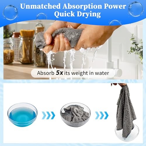 Microfiber Cleaning Cloth – Pack of 48, Multi 48PK 3 Colors Assorted