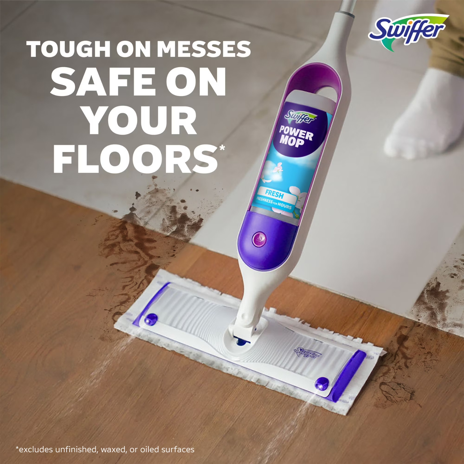Power Mop, Floor Cleaner, Tile, Vinyl, Laminate, Wood, Floor Cleaner, Cleaning S